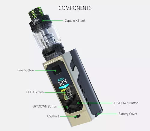 Review of IJOY Captain X3. First look